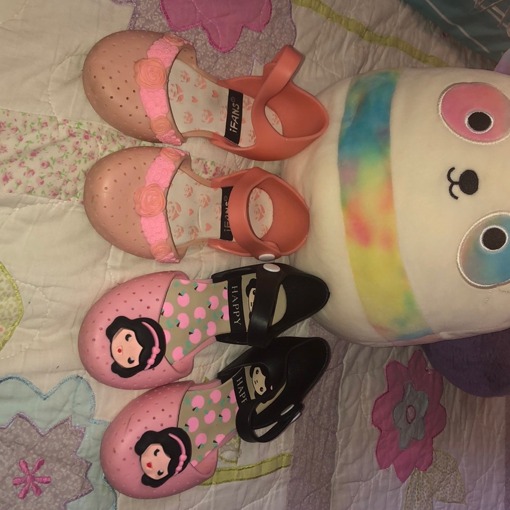 Two pair Girls summer shoes